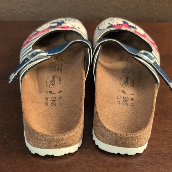 Birkenstock Birkies Disney Blue and Red Sandals With Mickey and Minnie - Picture 7 of 8